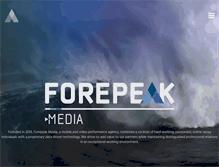 Tablet Screenshot of forepeakmedia.com